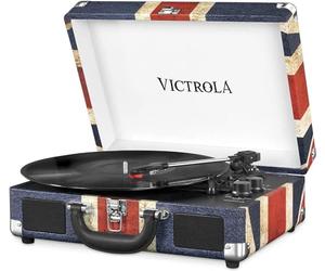 Victrola Suitcase Platine Vinyle Mallette Vintage Bluetooth - UK Flag