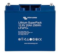Victron Energy Lithium SuperPack Batterie au Plomb 12,8 Volts 20 Ah LiFePO4 avec BMS intégré et commutateur de sécurité