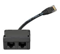 Répartiteur RJ45 1xRJ45 mâle/câble de 15 cm/2xRJ45 femelle