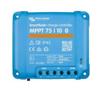 Victron Energy SmartSolar MPPT 75/10 Contrôleur de Charge 12/24V | Max. 75V PV, 10A Courant de Charge, Batterie 12/24V, Régulateur Solaire MPPT pour Panneaux Solaires, Bluetooth