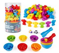 Victse Jeux Montessori 2 3 4 5 Ans, Jouet pour Comptage et Tri, Jeu de Tri Motricité Fine Jouet Educatif Enfants Classification des Couleurs (Koala)