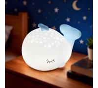 Vicukten Veilleuse Bébé Baleine avec 7 Couleurs 3 Luminosité, Contrôle Tactile Recharge USB Fonction Minuterie, Lampe de Chevet pour Chambre d’Enfant, Cadeau Veilleuse en Silicone Doux pour Enfant