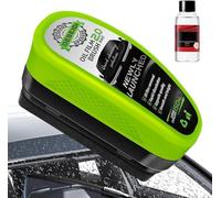 ViCUULY Brosse De Nettoyage pour Pare-Brise, Nettoyant pour Pare-Brise, Dissolvant De Film D'huile, Planche De Nettoyage Universelle pour Vitres (Green-1PCS)