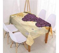 VICWOWONE Vineyard Nappe de protection rectangulaire en polyester Motif fruits avec papillons 137 x 183 cm
