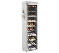 Vicye Etagere Chaussure à 11 Niveaux, Range Chaussures Gain de Place avec Couverture, Meuble Armoire de Rangement Chaussures Haut pour 20-22 Paires