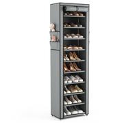 Vicye Etagere Chaussure à 11 Niveaux, Range Chaussures Gain de Place avec Couverture, Meuble Chaussure pour 20-22 Paires, Armoire de Rangement Chaussures Haut