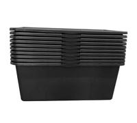 ViD® Lot de 5 seaux à béton/seaux à mortier de 80 l | 78 x 49 x 29 cm | Bac à Ciment/béton/Baignoire de maçon