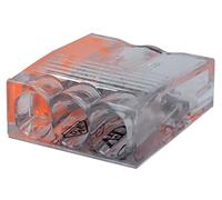 ViD® VDE VC03 Bornes de connexion/bornes enfichables Ø0,5-2,5 mm² 3 pôles, orange 100 pièces