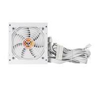 VIDA Bloc d'alimentation ATX 500 W, 80 Plus Bronze, Ventilateur Fluide Dynamique Ultra Silencieux, PCIe, câbles Plats Blancs, câble d'alimentation Non Inclus, Blanc