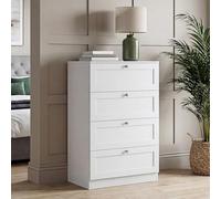 Vida Designs Altino Commode 4 tiroirs Blanc