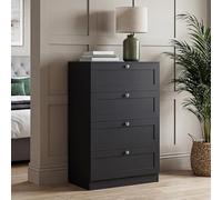 Vida Designs Altino Commode 4 tiroirs Noir