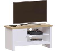 Vida Designs Arlington 1 porte Armoire TV Stand Commode Divertissement Salon (Blanc)