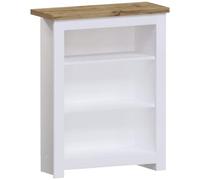 Vida Designs Arlington 3 Niveau Bibliothèque, Slim Autoportant Meuble de Rangement for Salon Or Couloir, Design Gain de Place, H75xW60xD24cm (Blanc)