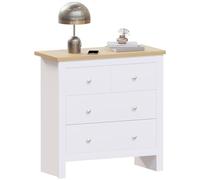 Vida Designs Arlington Commode Moderne 2 + 2 tiroirs Blanc