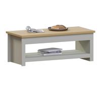Vida Designs Arlington Table Basse 1 étagère de Rangement MDF Meuble de Salon Moderne (Gris)