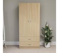 Vida Designs Armoire à 2 portes et 2 tiroirs (pin)