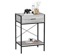 Vida Designs Brooklyn Tables Consoles, Gris, 1 Drawer