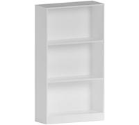 Vida Designs Cambridge Bibliothèque Moyenne à 3 Niveaux en Bois Blanc pour Bureau, Salon, 108 x 60 x 24 cm