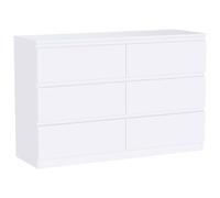 Vida Designs Denver Commode à tiroirs (Blanc, 6 tiroirs)