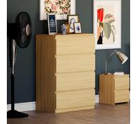 Vida Designs Denver Commode à tiroirs (pin, 4 tiroirs)