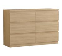 Vida Designs Denver Commode à tiroirs (pin, 6 tiroirs)