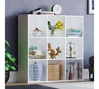 Vida Designs Durham Cube Bibliothèque de Rangement pour Salon ou Bureau (9 Cubes, Blanc)