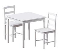 Vida Designs Ensemble Salle à Manger, Blanc, 2 Seater