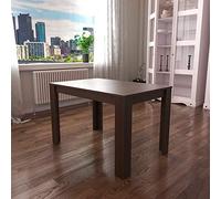 Vida Designs Medina Table de Salle à Manger rectangulaire 4 Places en Bois MDF Style Moderne Noyer