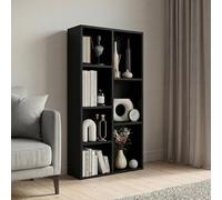 Vida Designs Meuble de Rangement 7 Cubes en Bois Noir pour Bureau, Salon
