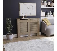 Vida Designs Milton Cache-radiateur Unfinished - Moyen - Lattes horizontales modernes pour une circulation optimale - H82xW111xD19cm - MDF non peint Idéal pour salon et couloir