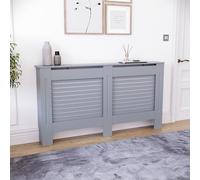 Vida Designs Milton Grand Cache-radiateur Gris | Armoire chauffante Moderne à Lattes Facile à Installer soi-même, idéal pour Le Salon, Le Couloir ou la Salle de Bain
