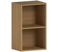 Vida Designs Oxford à 2 étages Cube étagère de bibliothèque en chêne, unité de Stockage d'affichage Bureau Meuble de Salon