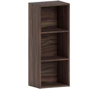 Vida Designs Oxford 3 étages Cube étagère de bibliothèque, en Bois DE Noyer unité de Stockage d'affichage Bureau Meuble de Salon