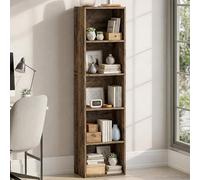 Vida Designs Oxford Bibliothèque cubique à 5 étages en bois foncé Meuble de rangement pour bureau salon