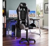 Vida Designs Racing Nitro Chaise de Jeu pour Ordinateur de Bureau, inclinable et pivotante en Cuir synthétique - 131 x 67 x 75 cm