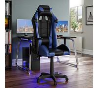 Vida Designs Racing Nitro Chaise de Jeu pour Ordinateur de Bureau, inclinable, pivotante et réglable, en Simili Cuir, 131 x 67 x 75 cm