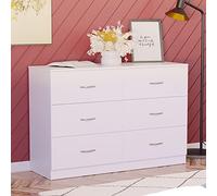 Vida Designs Riano Commode Large, Blanc, H 80cm x W 120cm x D 40cm