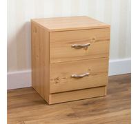 Vida Designs Table de Chevet à 2 tiroirs en pin