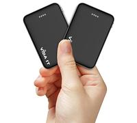 Vida IT [Lot de 2] Mini Batterie Externe pour Gilet Doudoune Veste Chauffante 5V 2A USB 5000mAh Power Bank Petite Taille Chargeur Portable pour iPhone 7 8 11 Samsung Galaxy S9 S10 Légère Compact