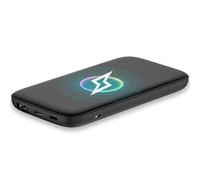 Vida IT Slim Batterie Externe Induction Chargeur Portable sans Fil, 5000mAh USB-C Qi Power Bank pour iPhone Samsung Galaxy Huawei Xiaomi Android Wireless Batterie Portable de Secour, Legere et Petit