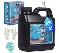 VIDA ROSA 1KG Résine UV Kit amélioré, avec une époxy à haute brillance, à haute dureté et à cuisson rapide, adapté pour la revêtement, la coule, les bracelets, la fabrication de bijoux et les bricolag
