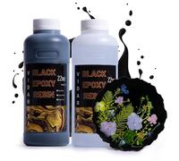 VIDA ROSA Résine époxy noire, kit de résine époxy haute brillance et résistante aux UV de 44 OZ/1200 ML, utilisé pour les cadeaux artisanaux de bricolage, la fabrication de bijoux, la résine autonivel