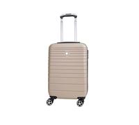 VIDA since 1995 Valise Rigide VR611B avec souflet Extensible roulettes Double Rapport Qualité/Prix (Beige (Champagne), S-Cabine EXT-34L/41-2.6Kg-35x22x55cm).