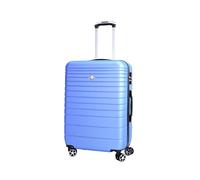 VIDA since 1995 Valise Rigide VR611B roulettes Double Rapport Qualité/Prix (Bleu Argenté (Blue, M-SOUTE-68L-3.1Kg-47x27x67cm)