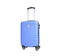 VIDA since 1995 Valise Rigide VR611B roulettes Double Rapport Qualité/Prix (Bleu Argenté (Blue, S-CABINE-34L-2.5Kg-35x20x55cm)