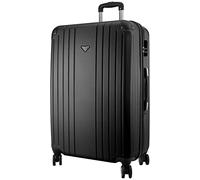 VIDA Valise Rigide VR610B Roues Doublons Qualité/Prix (Black (Noir), L - Large - 124L - 78x51x31cm - 4,2kg)