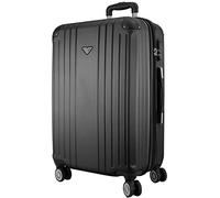 VIDA Valise Rigide VR610B Roues Doublons Qualité/Prix (Black (Noir), M - Medium - 76L - 66x44x26cm - 3,5kg)