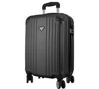 VIDA Valise Rigide VR610B Roues Doublons Qualité/Prix (Black (Noir), S - Small - 40L - 54x34x20cm - 2,3kg)