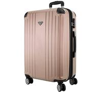 VIDA Valise Rigide VR610B Roues Doublons Qualité/Prix (Corail (Coral), M - Medium - 76L - 66x44x26cm - 3,5kg)