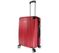VIDA Valise Rigide VR610B Roues Doublons Qualité/Prix (Red (Rouge), M - Medium - 76L - 66x44x26cm - 3,5kg)